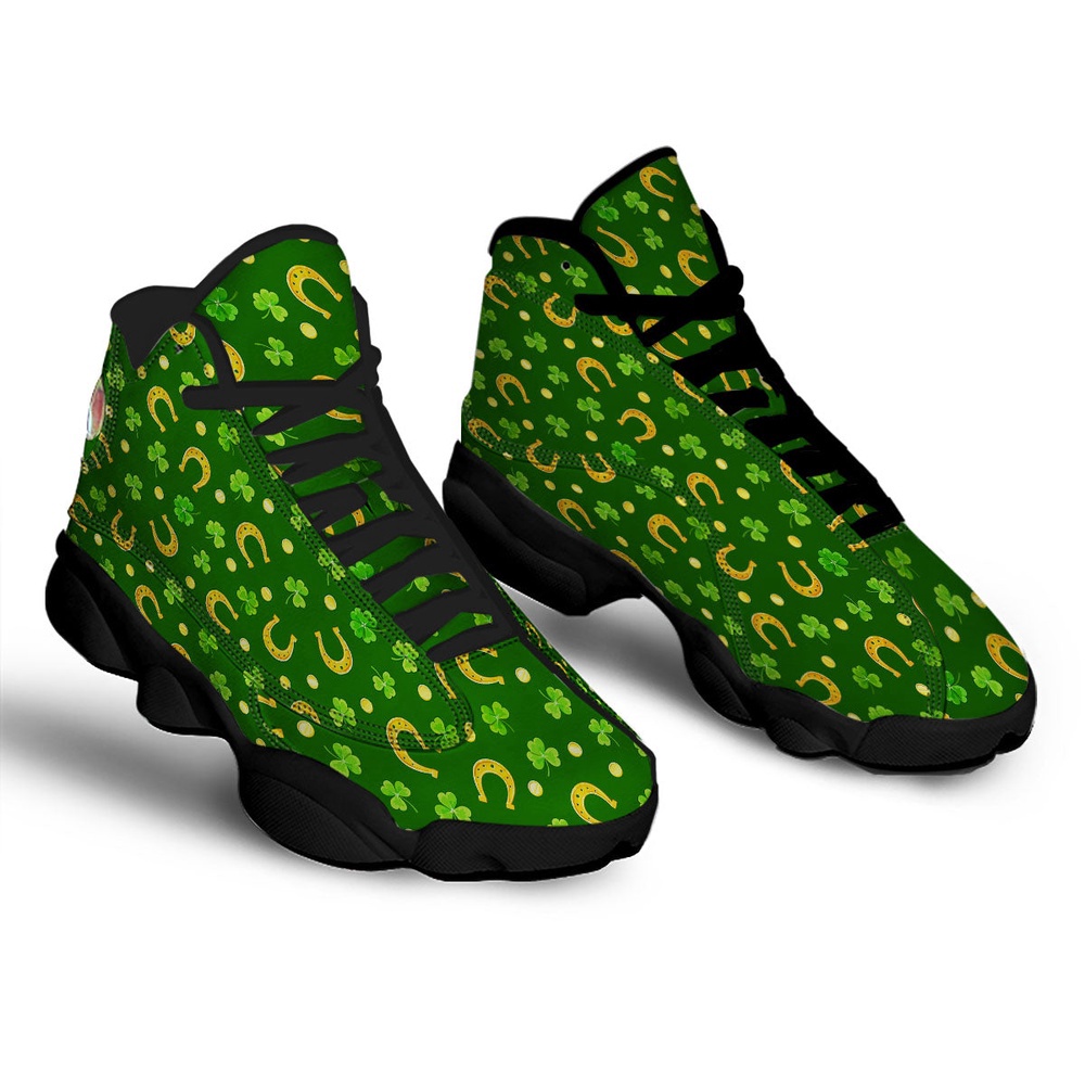 Saint Patrick’s Day Irish Print Pattern Black Basketball Shoes, Basketball Shoes, Best Basketball Shoes 2024