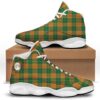 Saint Patrick’s Day Shamrock Plaid Print Pattern Black Basketball Shoes, Basketball Shoes, Best Basketball Shoes 2024