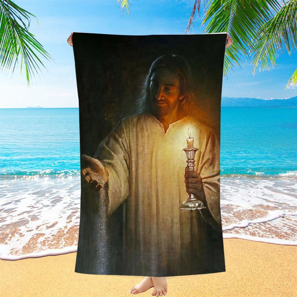 Salt And Light God Jesus Beach Towel, Christian Beach Towel, Beach Towel