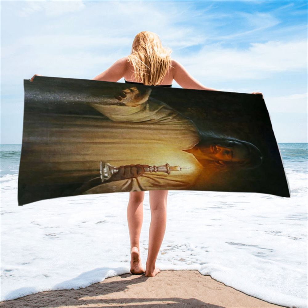 Salt And Light God Jesus Beach Towel, Christian Beach Towel, Beach Towel