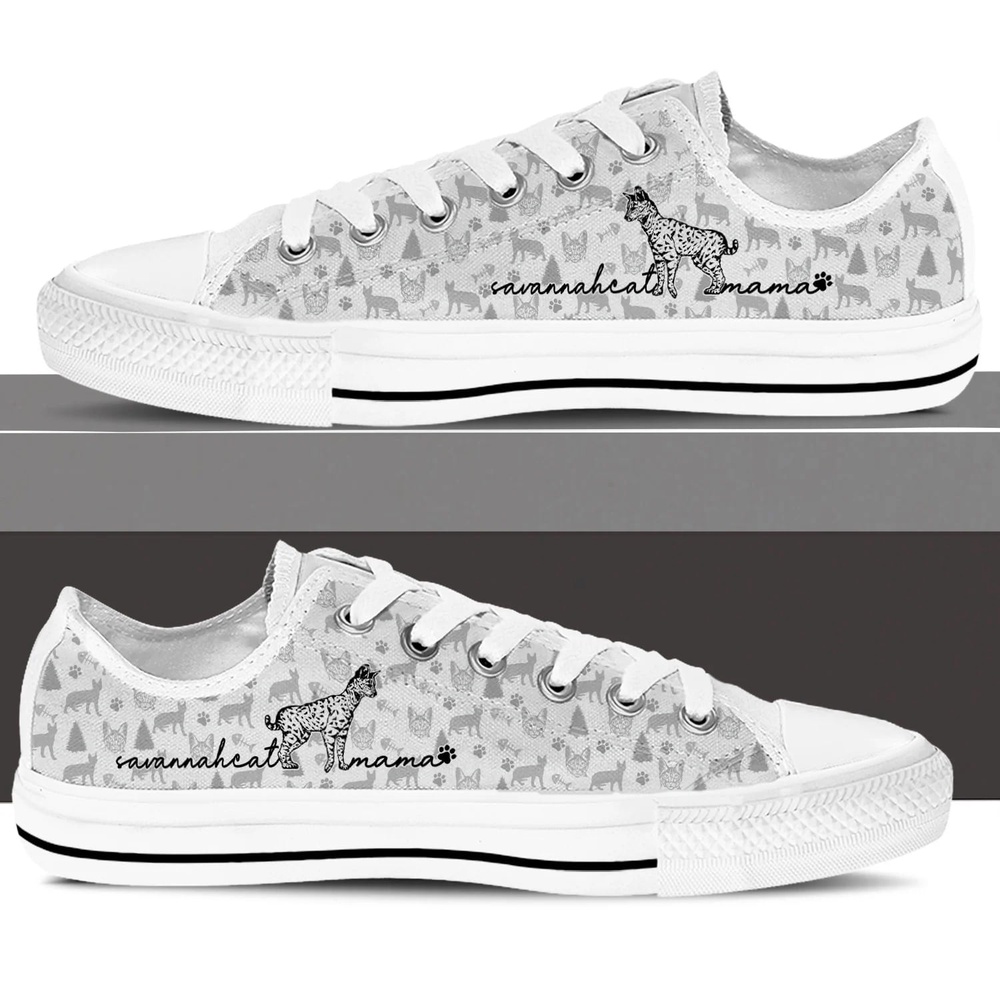 Savannah Cat Low Top Shoes, Cat Walking Shoes Men Women, Low Top Sneakers, Low Top Designer Shoes