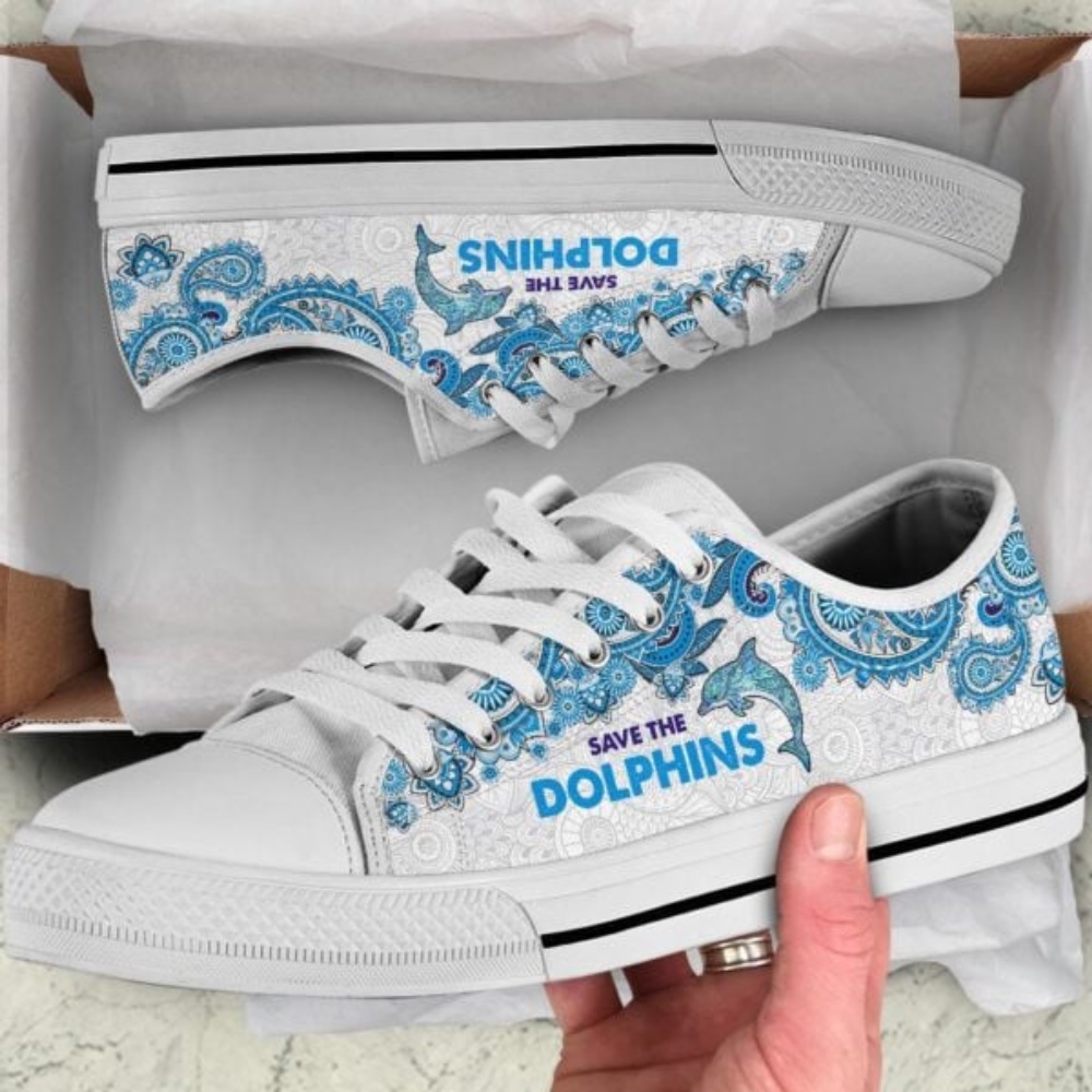 Save The Dolphins Low Top Shoes Sneaker, Low Tops, Low Top Sneakers