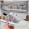 School Psych Shoes Low Top Shoes Canvas Print Shoes Malalan, Low Top Designer Shoes, Low Top Sneakers