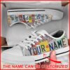 Salon Diva License Plates Personalized Canvas Low Top Shoes, Low Top Designer Shoes, Low Top Sneakers