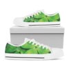 Shamrock Clover St. Patrick’s Day Print Black Low Top Shoes, Low Top Designer Shoes, Low Top Sneakers