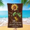 She Is Clothed With Strength And Dignity Beach Towel, Proverbs 31 25, Christian Beach Towel, Beach Towel