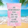 She Is Strong Horse Sunflower Butterfly Beach Towel, Christian Beach Towel, Beach Towel