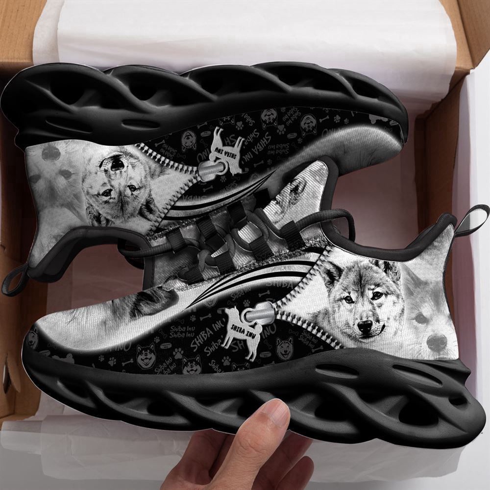 Shiba Inu Sketch Max Soul Shoes Kid, Max Soul Sneakers, Max Soul Shoes