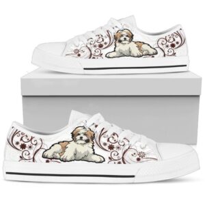 Shih tzu Women’s Low Top Shoe, Designer&hellip;