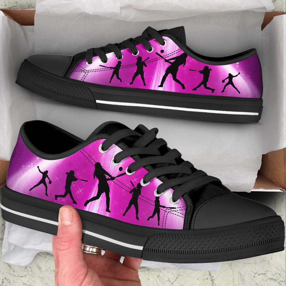 Softball 5vt Low Top Shoes, Canvas Print Lowtop Fashionable, Low Top Sneakers, Sneakers Low Top
