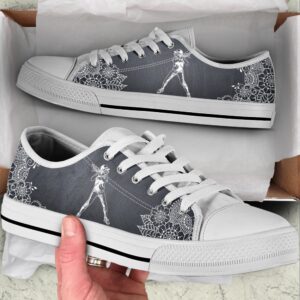 Softball Flower Sketch Low Top Shoes, Low&hellip;