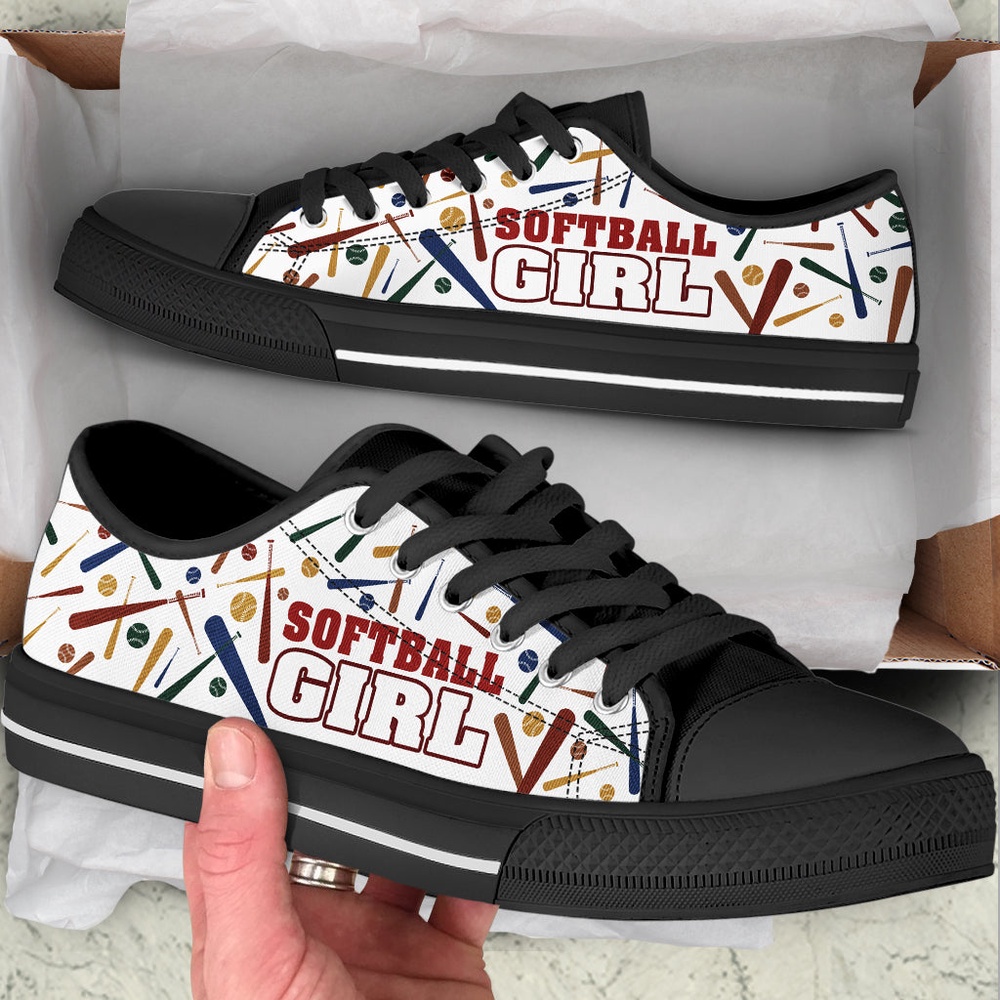Softball Girl Vector Low Top Shoes, Low Top Sneakers, Sneakers Low Top Softball Girl Vector Low Top Shoes, Low Top Sneakers, Sneakers Low Top