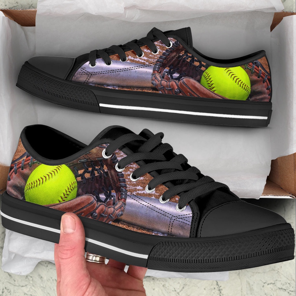 Softball Gloves Shortcut Low Top Shoes, Low Top Sneakers, Sneakers Low Top