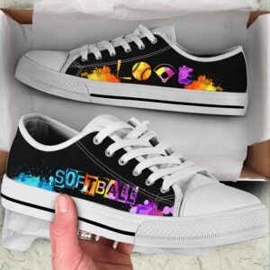 Softball Love Art Low Top Shoes, Low&hellip;