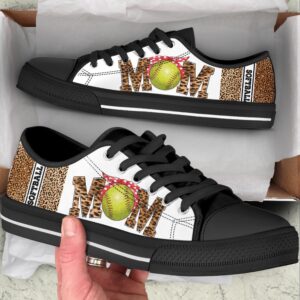 Softball Mom Leopard Sk Low Top Shoes,&hellip;