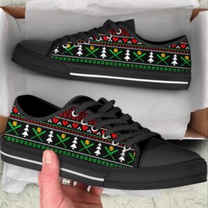 Softball Symbol Christmas Low Top Shoes Low Top Sneakers Sneakers Low Top 2 rhwgax.jpg