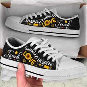 Special Ed Teach Love Inspire Low Top&hellip;