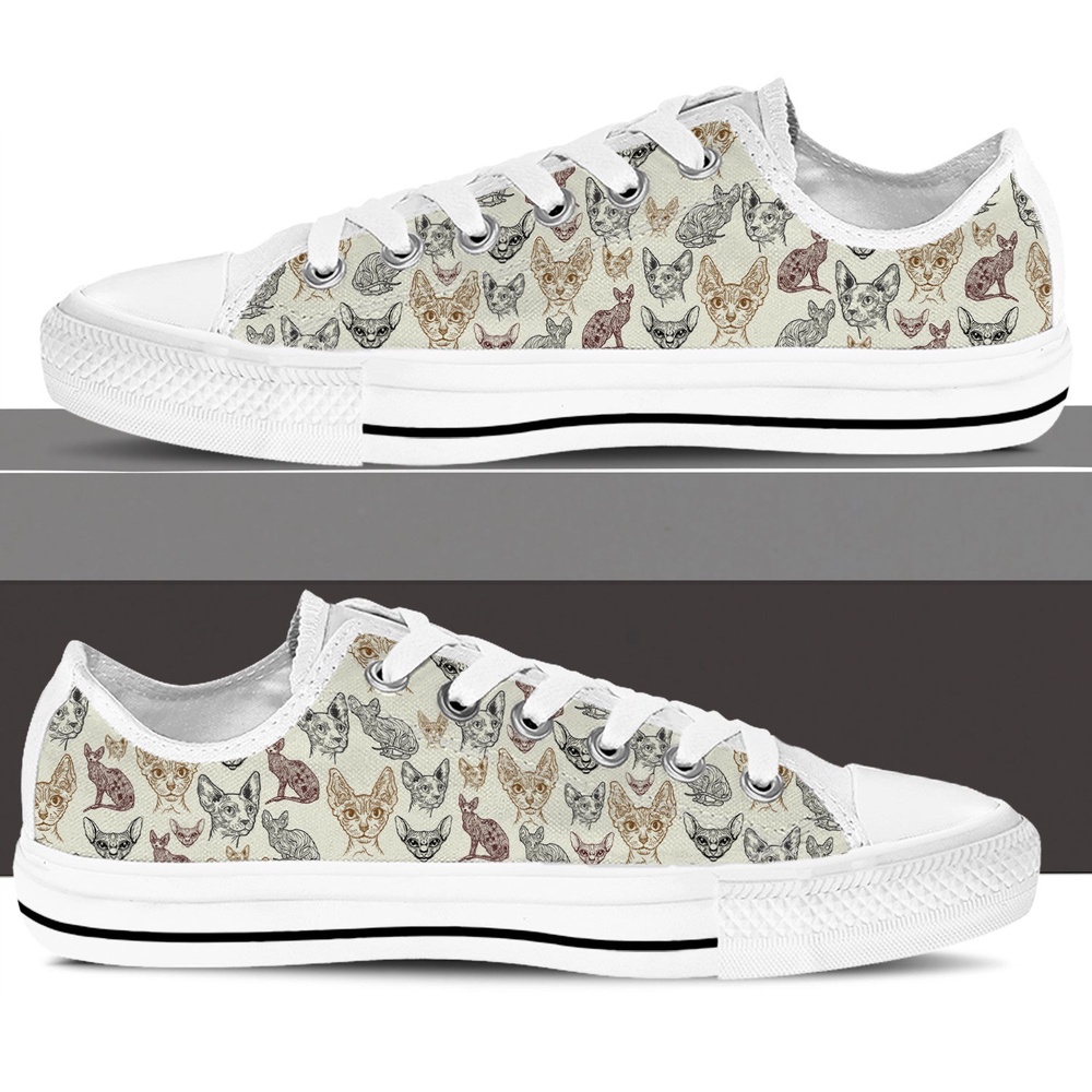 Sphynx Cat Low Top Shoes, Sneaker For Cat Walking, Low Top Sneakers, Low Top Designer Shoes