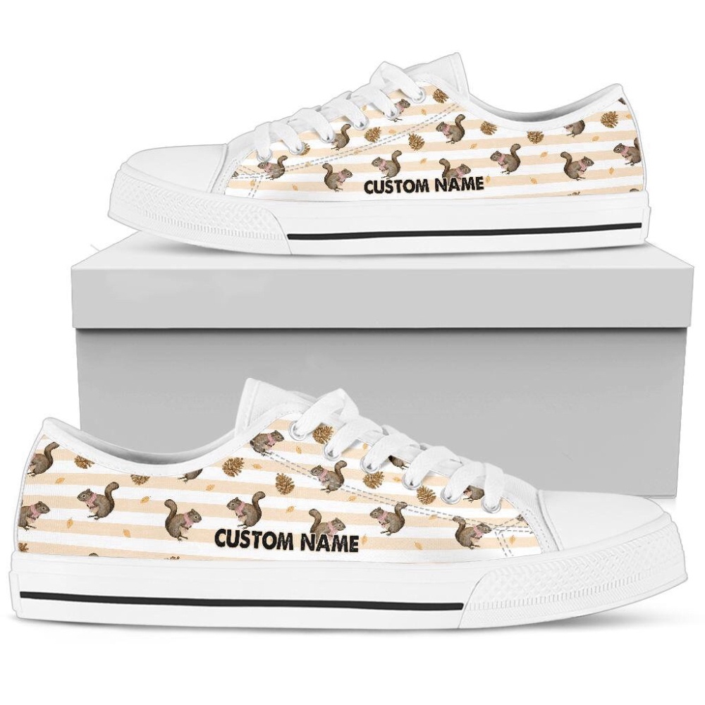Squirrel Shoes, Squirrel Sneakers, Shoes With Squirrel For Men And Women, Low Top Designer Shoes, Low Top Sneakers