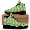 St. Patrick’s Day Irish Checkered Print White Basketball Shoes, Basketball Shoes, Best Basketball Shoes 2024