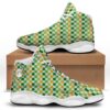 St. Patrick’s Day Irish Checkered Print Black Basketball Shoes, Basketball Shoes, Best Basketball Shoes 2024