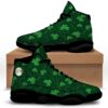 St. Patrick’s Day Irish Checkered Print White Basketball Shoes, Basketball Shoes, Best Basketball Shoes 2024