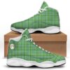 St. Patrick’s Day Irish Tartan Print Black Basketball Shoes, Basketball Shoes, Best Basketball Shoes 2024