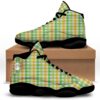 St. Patrick’s Day Pixel Clover Print Pattern White Basketball Shoes, Basketball Shoes, Best Basketball Shoes 2024