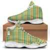 St. Patrick’s Day Plaid Print Black Basketball Shoes, Basketball Shoes, Best Basketball Shoes 2024