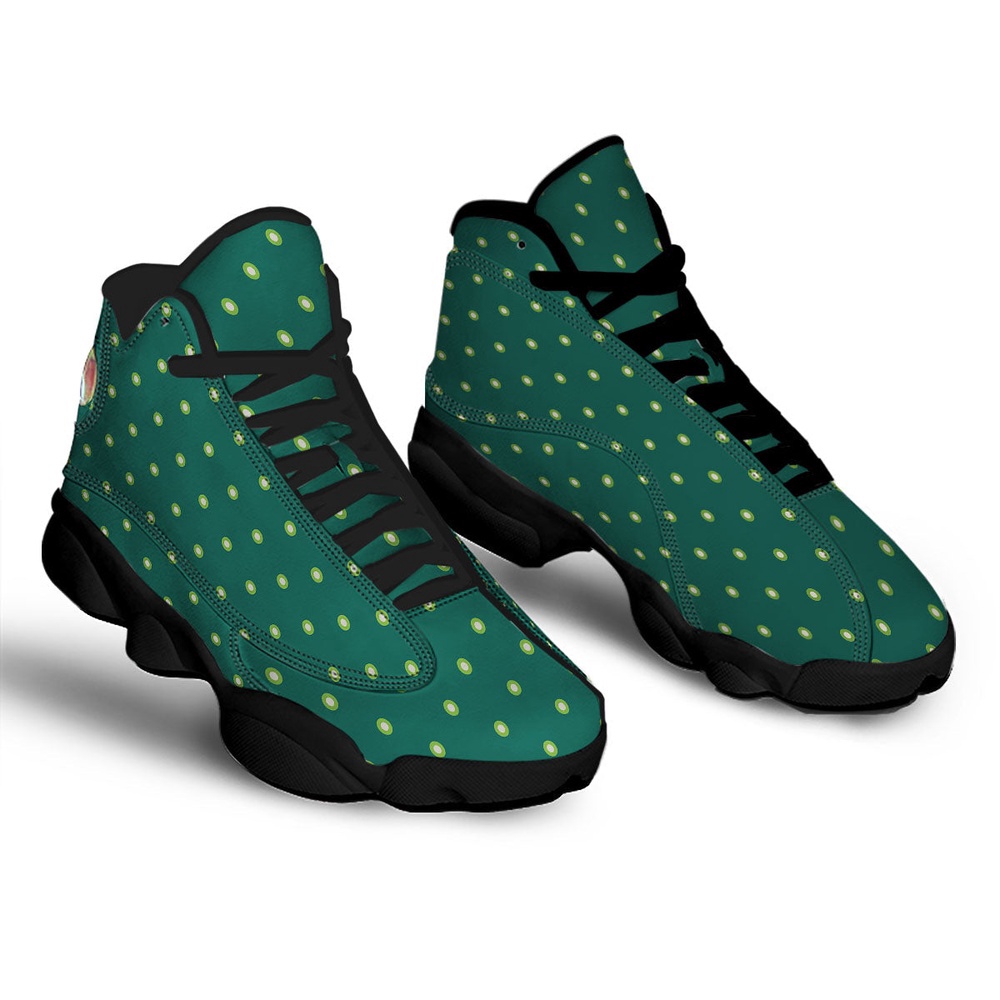 St. Patrick’s Day Polka Dot Irish Print Black Basketball Shoes, Basketball Shoes, Best Basketball Shoes 2024