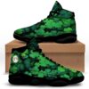 St. Patrick’s Day Polka Dot Irish Print White Basketball Shoes, Basketball Shoes, Best Basketball Shoes 2024