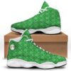 St. Patrick’s Day Shamrock Leaf Print Pattern Black Basketball Shoes, Basketball Shoes, Best Basketball Shoes 2024