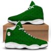 St. Patrick’s Day Shamrock Tartan Print Pattern Black Basketball Shoes, Basketball Shoes, Best Basketball Shoes 2024