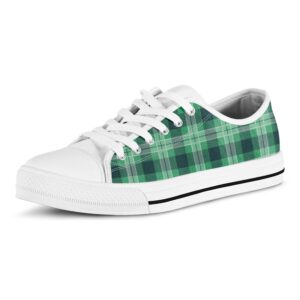 St. Patrick’s Day Tartan Print White Low&hellip;