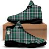 St. Patrick’s Day Shamrock Tartan Print Pattern White Basketball Shoes, Basketball Shoes, Best Basketball Shoes 2024