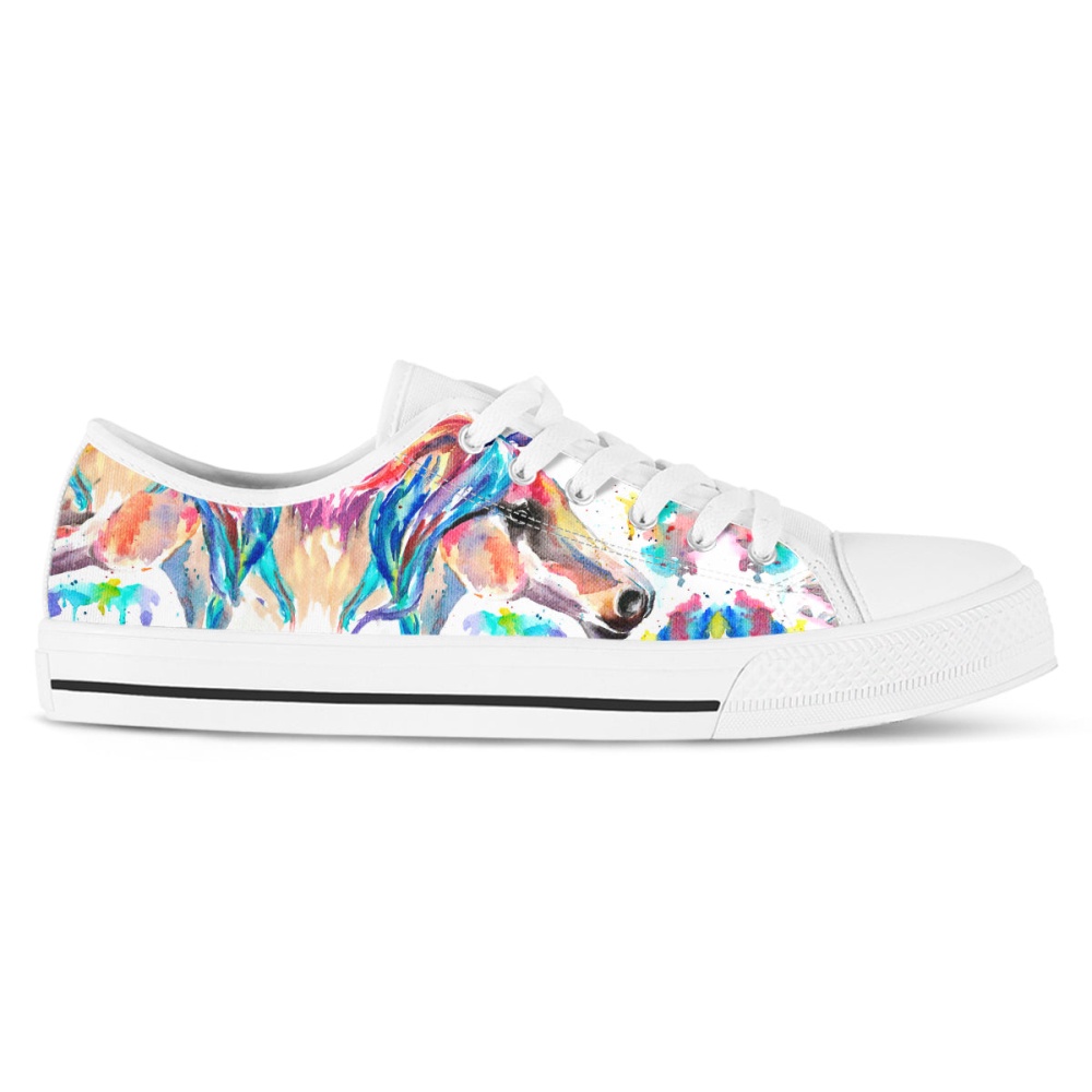 Stunning Watercolor Horse Canvas Shoes Artistic Footwear, Low Tops, Low Top Sneakers Stunning Watercolor Horse Canvas Shoes Artistic Footwear, Low Tops, Low Top Sneakers