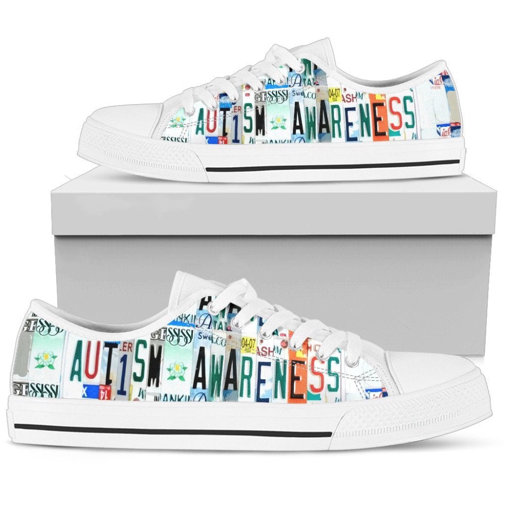 Stylish Autism Awareness Women Low Top Shoes, Low Top Designer Shoes, Low Top Sneakers Stylish Autism Awareness Women Low Top Shoes, Low Top Designer Shoes, Low Top Sneakers