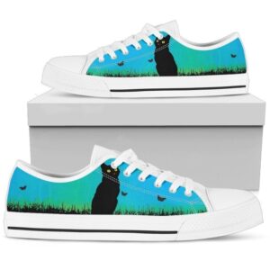 Stylish Black Cat Women’s Low Top Shoe&hellip;
