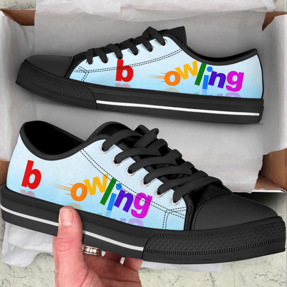 Stylish Bowling Color AB Sky Low Top Canvas Print Shoes, Stylish Footwear, Low Top Sneakers, Bowling Footwear