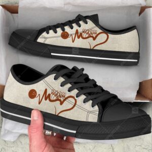 Stylish Bowling Heartbeat Low Top Shoes Canvas&hellip;