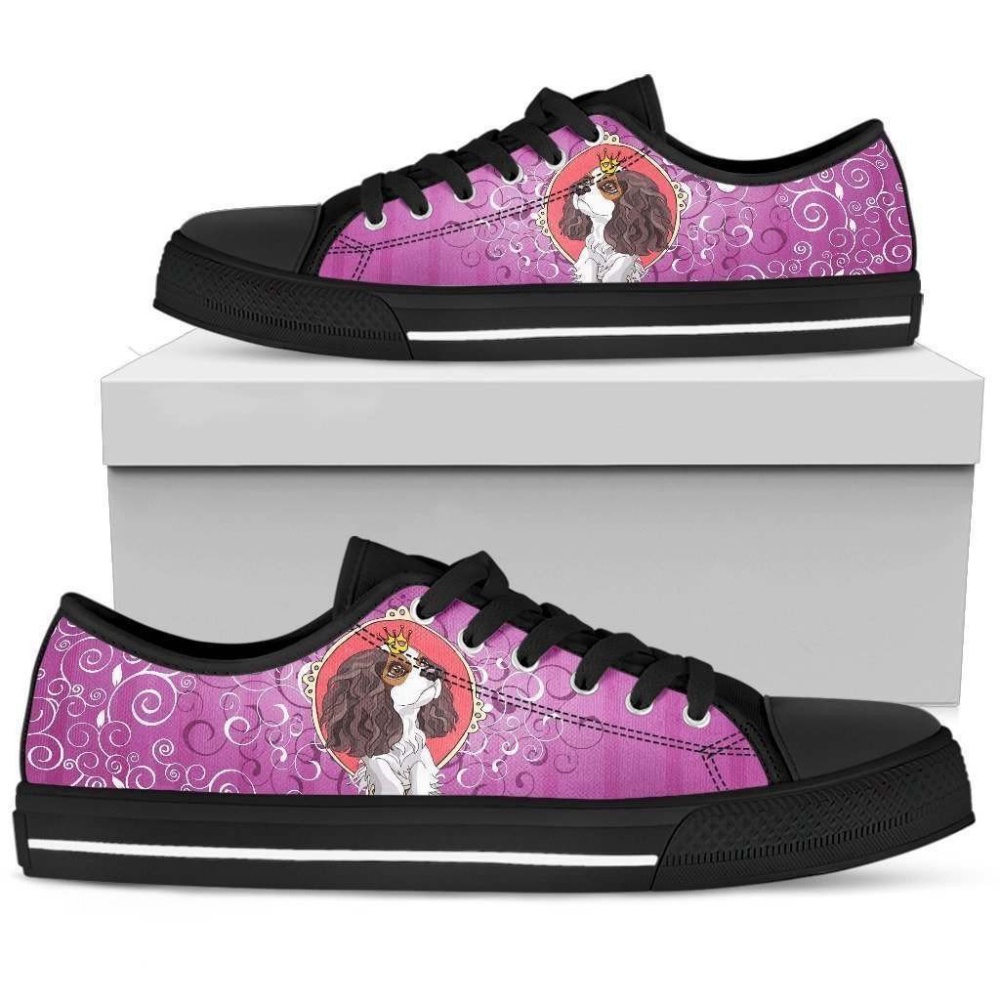 Stylish Cocker Spaniel Queen Women Low Top Shoes, Designer Low Top Shoes, Low Top Sneakers Stylish Cocker Spaniel Queen Women Low Top Shoes, Designer Low Top Shoes, Low Top Sneakers