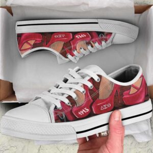 Stylish Delta Sigma Theta Low Top Shoes&hellip;