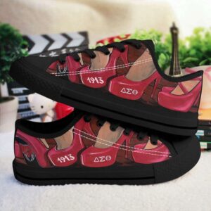 Stylish Delta Sigma Theta Low Top Shoes&hellip;