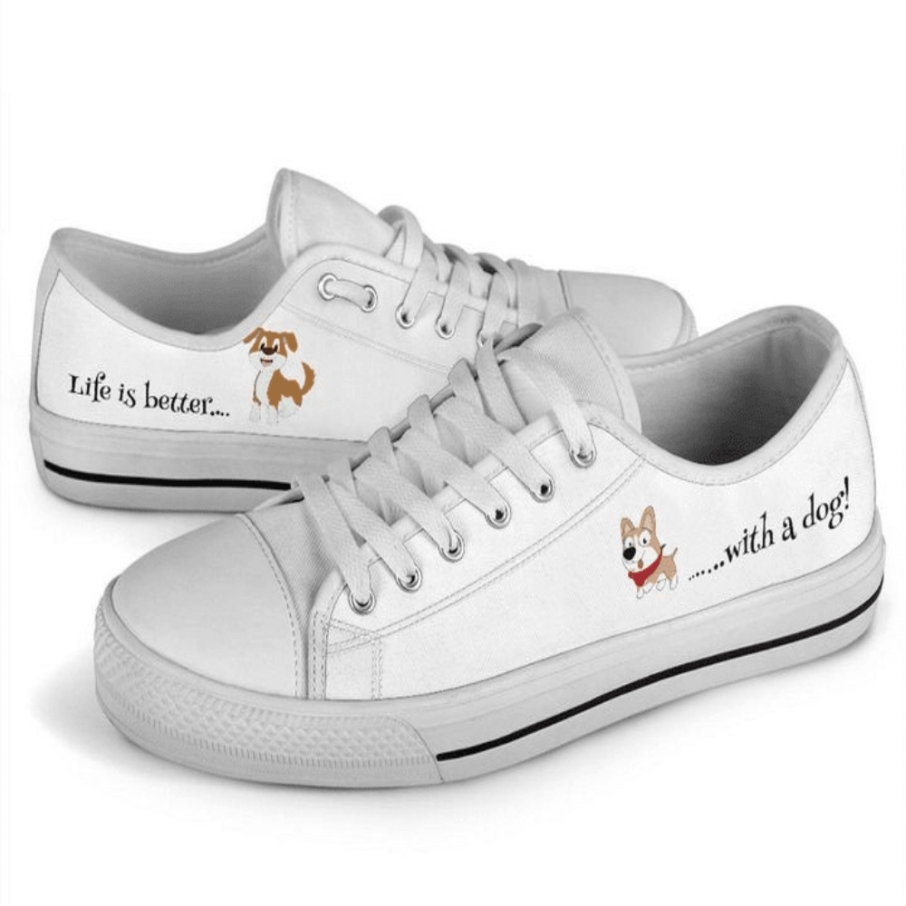 Stylish Dog Low Top Shoes Walk with Canine Charm, Designer Low Top Shoes, Low Top Sneakers