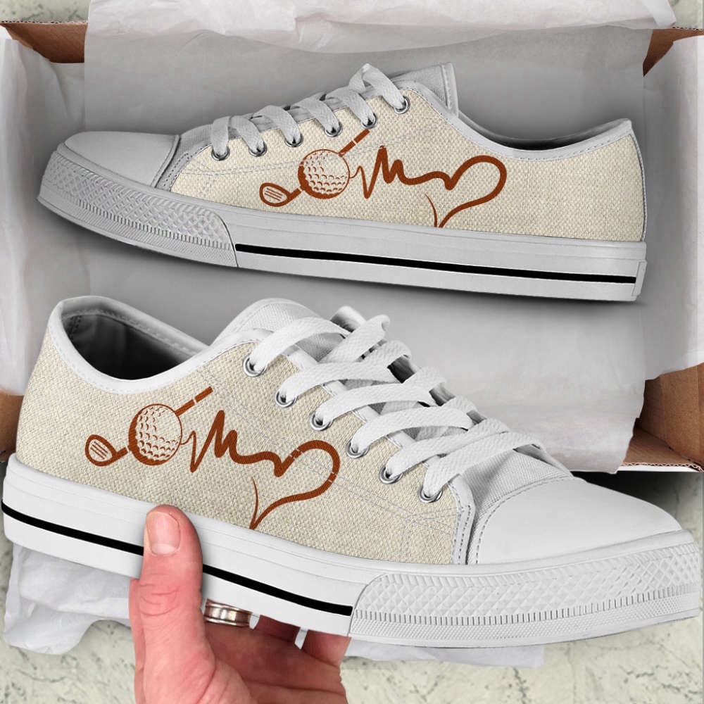 Stylish Golf Heartbeat Canvas Print Low Top Shoes, Low Top Sneakers, Sneakers Low Top Stylish Golf Heartbeat Canvas Print Low Top Shoes, Low Top Sneakers, Sneakers Low Top