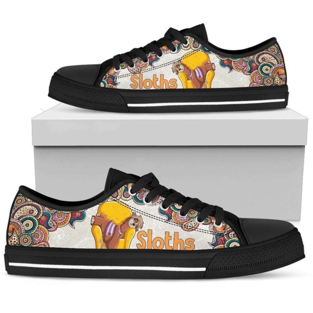 Stylish Sloth Women s Low Top Shoe Comfortable &amp Trendy Footwear, Low Tops, Low Top Sneakers