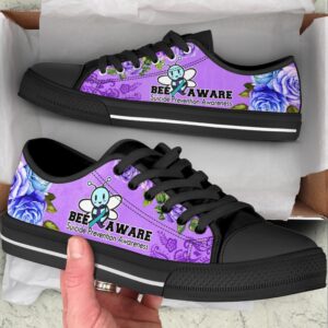 Suicide Prevention Shoes Bee Aware Low Top&hellip;