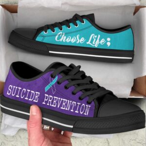 Suicide Prevention Shoes Choose Life Low Top&hellip;