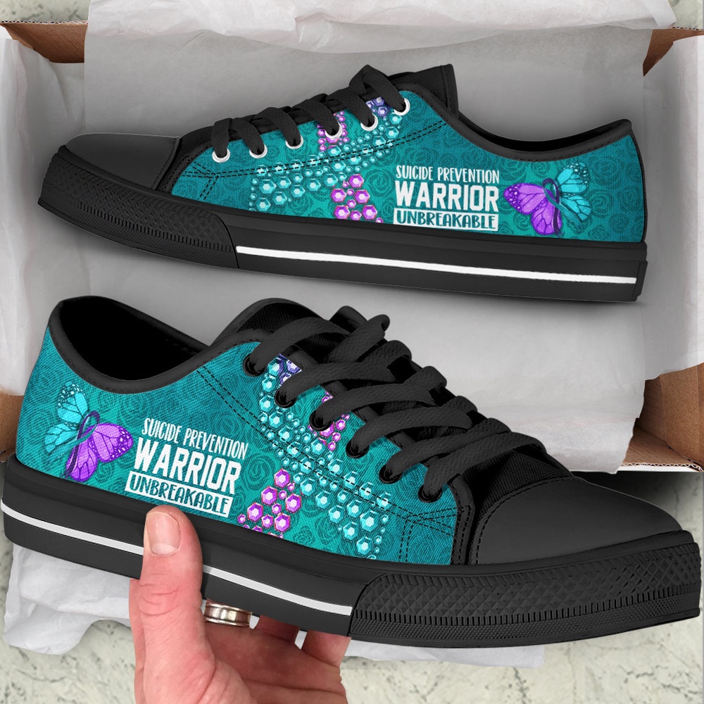 Suicide Prevention Shoes Unbreakable Low Top Shoes, Low Top Designer Shoes, Low Top Sneakers