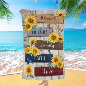 Sunflower Blessed Friends Family Faith Love Beach&hellip;